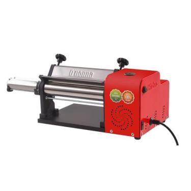 Imagem de Laminador de Massa Cilindro Elétrico Cortador de Talharim Compacto D'N