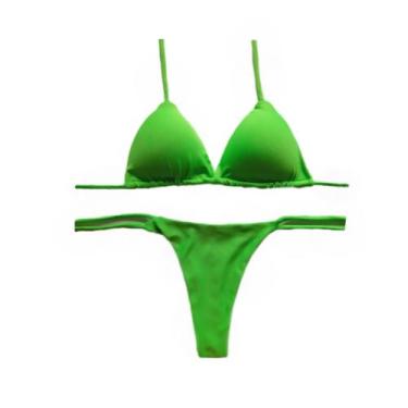 Imagem de Conjunto de biquíni cortininha com bojo Biquíni fio dental - DE UMA MA