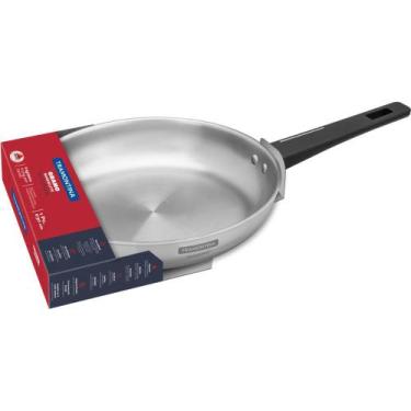 Imagem de Frigideira Tramontina Indução Aço Inox Grano Baquelite 30cm