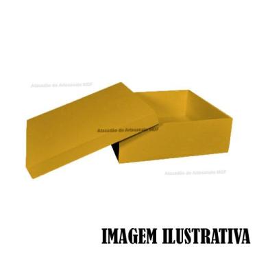 Imagem de Kit 20 Caixa Quadrada Tampa Sapato 20x20x5 Mdf Madeira Pintado - ATACA