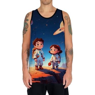 Imagem de Camiseta Regata Crianças Astronautas Planetas Galáxias 10 - Enjoy Shop