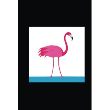 Imagem de FLAMINGO Notebook: GRAPH paper, 120 page 6”x9” drafting quad ruled grid composition 4x4 squares per inch, with POP ART cover for school, college, ... people who measure, draw to scale: Geniuses