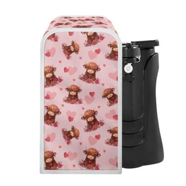 Imagem de ZUXONGSY Capas de abridor de lata Highland Cow para decoração de casa capas de abridor de lata elétrico para o dia dos namorados