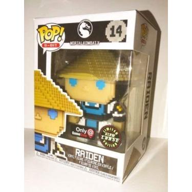 Imagem de Funko Pop! 8-Bit #14 Mortal Kombat Glow in The Dark Raiden (Gamestop Exclusive)