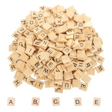 Imagem de LOLYSIC 1000PCS Scrabble Tiles, Wood Scrabble Tiles for Craft, DIY Wood Craft Decoration, A-Z Wooden Letter Tiles for Crafts, Spelling,Scrabble Crossword Game