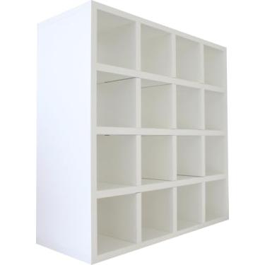 Imagem de Toalheiro Multiuso 16 Nichos para Toalhas Branco Cód.816