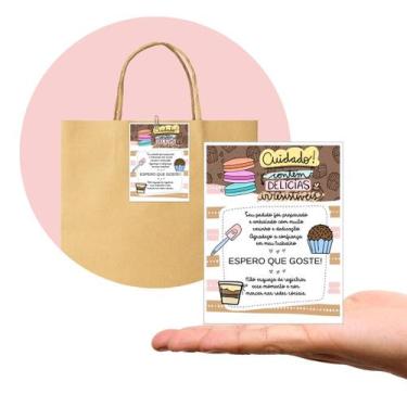Imagem de Tag Cartão de Agradecimento  Pacote com 100 Peças  Tam. 7,5 x 10,5 cm 