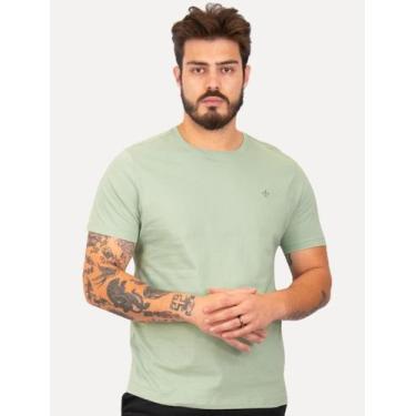 Imagem de Camiseta Dudalina Masculina Essentials Moda Logo Verde Claro, S/P