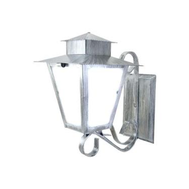 Imagem de Arandela Colonial Quadrada L5B Prata Velha - Ideal Iluminação