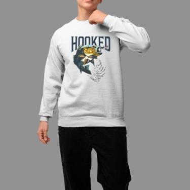 Imagem de Moletom Gola Careca Country Casual Moda Country Tecido Macio Hooked - 