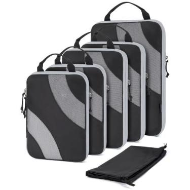Imagem de Conjunto de 6 Cubos de Compressão BAGSMART para Viagem