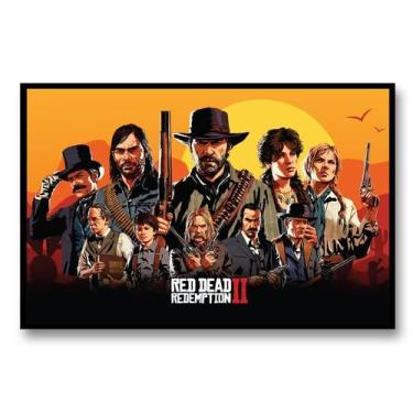 Imagem de Pôster Red Dead Redemption 50cm x 70cm + Quadro Moldura - Editora Euro