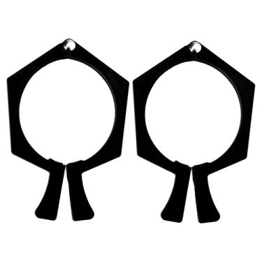 Imagem de GRCFUMO Braçadeira de copo de sublimação de 2 unidades, ferramenta de pinça de copos de sublimação antiderrapante, ferramentas de aperto de papel de prensa térmica de embrulho (Preto)