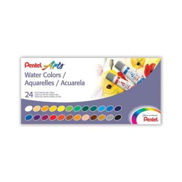 Imagem de Aquarela Bisnaga Pentel 24 Cores 5ml