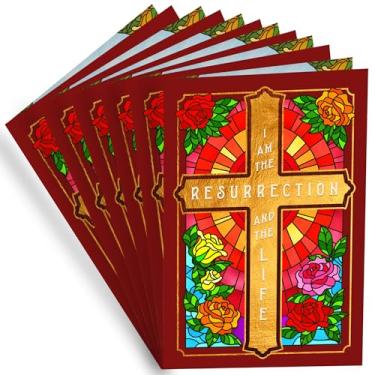 Imagem de Prime Greetings Pacote com 6 cartões de Páscoa religiosos, feito nos EUA, ecológico, cartolina grossa com envelope premium 12,7 cm x 19,7 cm, embalado em caixa de proteção