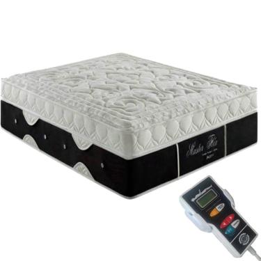 Imagem de Colchão Quântico Massageador King Size de Molas Pocket Ensacadas Viscoelástico Soft Com 21 Tipos de