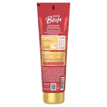 Imagem de CONDICIONADOR SEDA BOOM ÓLEO-NUTRITIVO ARGAN, JOJOBA E RÍCINO NUTRIÇÃO INTENSA BISNAGA 250ML