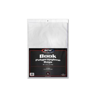 Imagem de Sacos de livros bcw Armazenamento sem ácido e de qualidade arquivística para livros e manuais de jogos de rpg Sacos de polipropileno cristalino 10x13