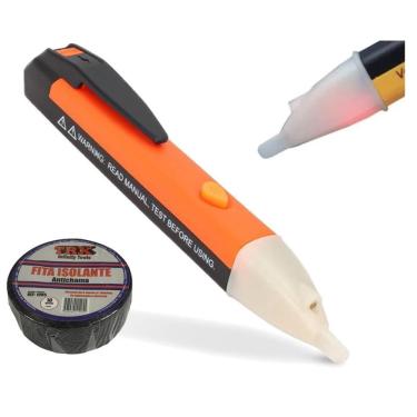 Imagem de Caneta Detectora De Tensão Profissional Chave Teste Medidor De Voltagem