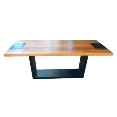 Imagem de Mesa Rústica Âmbar em Madeira de Demolição - Cód 2370