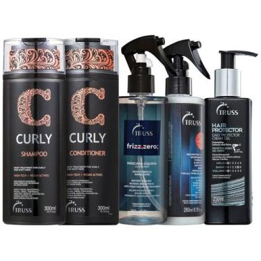 Imagem de Kit Truss Curly - Shampoo 300ml + Condicionador 300ml + Frizz Zero 260