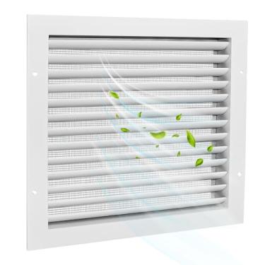 Imagem de Aberturas de empena, aberturas de parede de liga de alumínio de 30 x 30 cm, aberturas de sótão para aberturas de portas de casas para portas externas [dimensões internas: 25,4 cm L x 25,4 cm A]