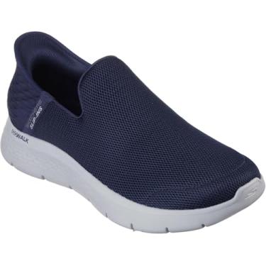 Imagem de Skechers Tênis masculino Gowalk Flex Hands Free Slip-ins Atlético slip-on Casual Caminhada Tênis, Azul marino, 9.5 Narrow