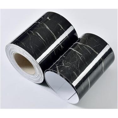 Imagem de Borda De Papel De Parede, Adesivo De Moldura De Borda De Mármore Linha De Cintura Papel De Parede Autoadesivo Prático Sala De Estar Banheiro Espelho Móveis à Prova D'á, 6, 10m x 10cm