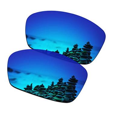 Imagem de SmartVLT Lentes de substituição polarizadas revestidas com AR azul gelo para Oakley Plaintiff Squared OO4063