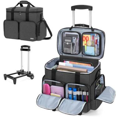 Imagem de Sacola Rolante CURMIO para Professores com Laptop Acolchoado de 15,6"