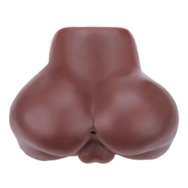 Imagem de Masturbador Bunda Realística Em Cyber Com Escroto E Ânus Apertado Textura Suave Prazer Intenso [CHOCOLATE]