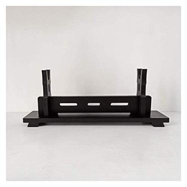 Imagem de JNQLLDS Suporte de espada, suporte de espada, base de montagem de placa de densidade samurai espada Katana o suporte de exibição suporte de espada (A)