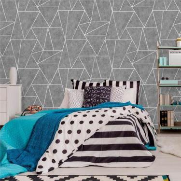 Imagem de Papel de Parede Geométrico Premium Cimento Queimado 270 - Inove Papéis