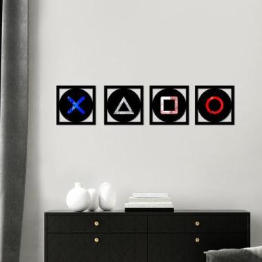 Imagem de Kit Quadros Espelhados Game - Inove Papéis de Parede