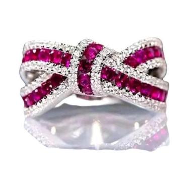 Imagem de Anel de Zircônia Feminino - Moda para Festa, Noivado e Cerimônia, 6, Q