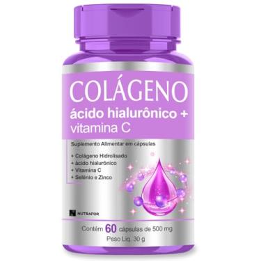 Imagem de Colágeno Hidrolisado + Ácido Hialurônico + Vitamina C 60 Cáps