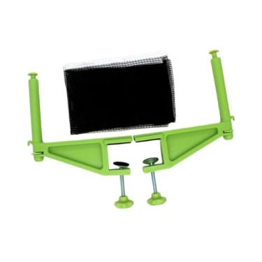 Imagem de Colaxi Conjunto de rede de tênis de mesa Suporte de malha para pingue-pongue Acessórios de fácil instalação Rede de grampo para pingue-pongue Prática para, Verde