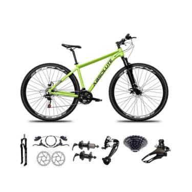 Imagem de Bicicleta Aro 29 Absolute Nero 5 Cabos Internos 27v K7 Freios Hidráulicos Kit 3x9 Suspensão com Trava (Verde, 17)