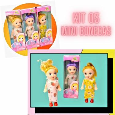 Imagem de Kit 3 Boneca Little Amy Pop Mini Boneca Presente Para Meninas - ArtBri