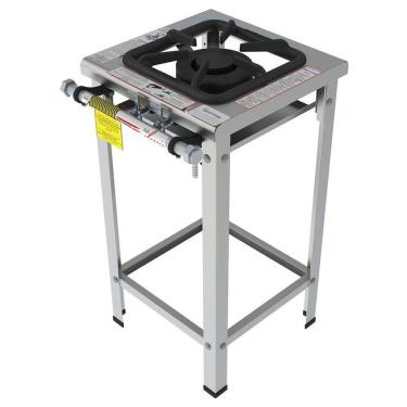 Imagem de Fogão Industrial Inox Gastromaq 1 Boca Linha Dupla Fgi301ld