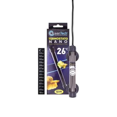 Imagem de Ocean Tech termostato aquecedor 10W aquário pequeno 6L 10L 12L - Ocean