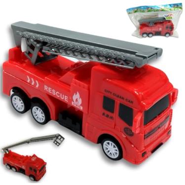 Imagem de Caminhão de Bombeiro Resgate Brinquedo Infantil Menino (DOBRAVEL)