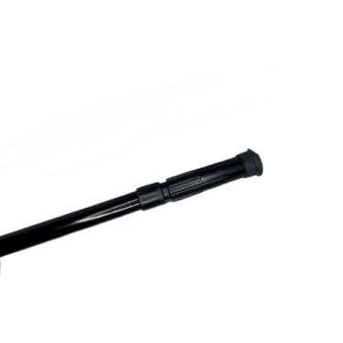 Imagem de Varão Extensivo Ajustável 45cm até 1,50mt Bastão Extensivel Box Banheiro Suporte Extensor Preto(60cm até 75cm)