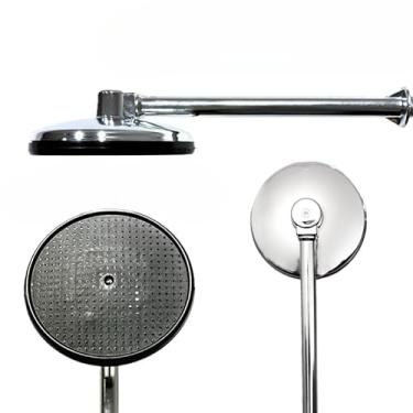 Imagem de Ducha Cromada Chuveiro Frio Chuveirão Quintal Externo Interno Plástico Cano 30cm Rosca 1/2 (170mm CROMADA)