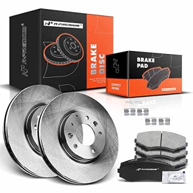 Imagem de A-Premium Kit De Rotores Freio A Disco Ventilados Dianteiros 11,65" (296 Mm) + Pastilhas Cerâmica Compatíveis Com Modelos Mazda Selecionados - Cx-7 2007, 2008, 2009, 2010, 2011 E 2012, Conjunto 6 Pe