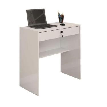 Imagem de Escrivaninha Andorinha Gaveta Com Chave Jcm - Branco