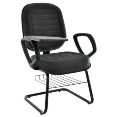 Imagem de Cadeira Universitária Com Prancheta Linha Blenda Preto - DESIGN OFFICE