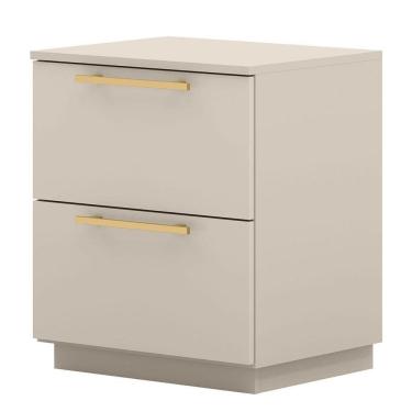 Imagem de Mesa De Cabeceira 2 Gavetas Mdp Debai Fendi