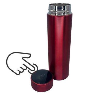 Imagem de Garrafa Térmica De Água Chá Inteligente 500ml Visor Digital  - HM, ver