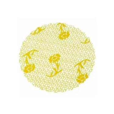Imagem de Fundo decorado 9 cm com 100 unidades aia, Amarelo